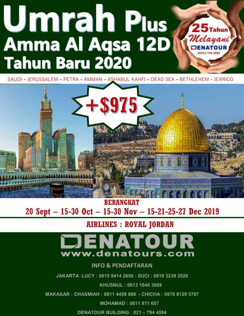 Promo Umroh Plus Al Aqsha Tahun Baru 2021