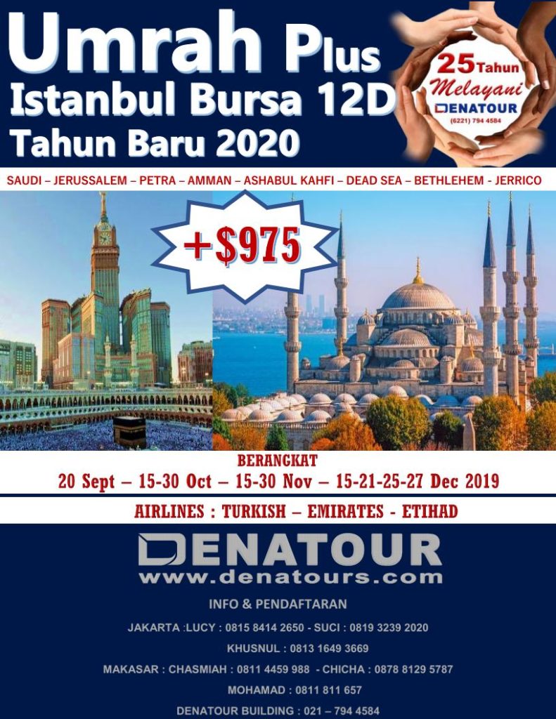 Promo Umroh Plus Turki Tahun Baru 2021