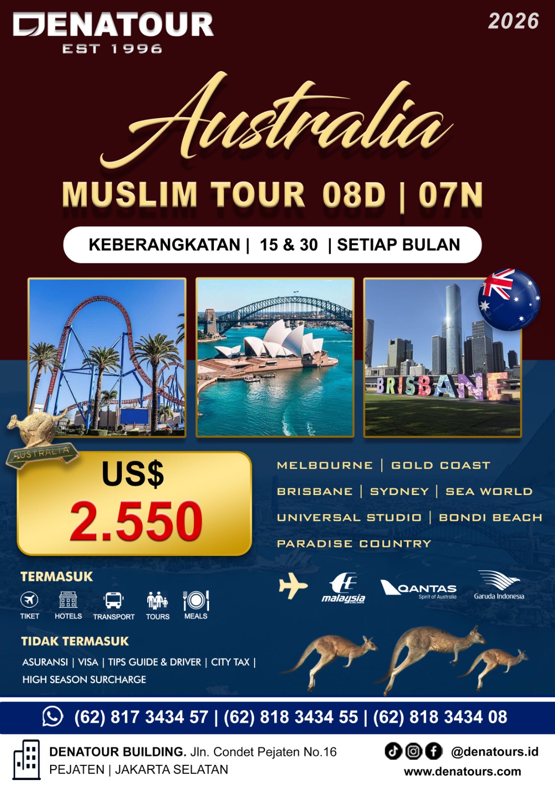 Harga Australia muslim tour