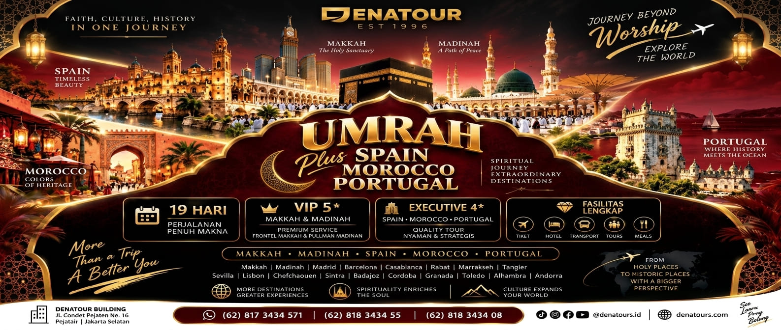 Umrah Plus Spain Marocco Portugal | 19D