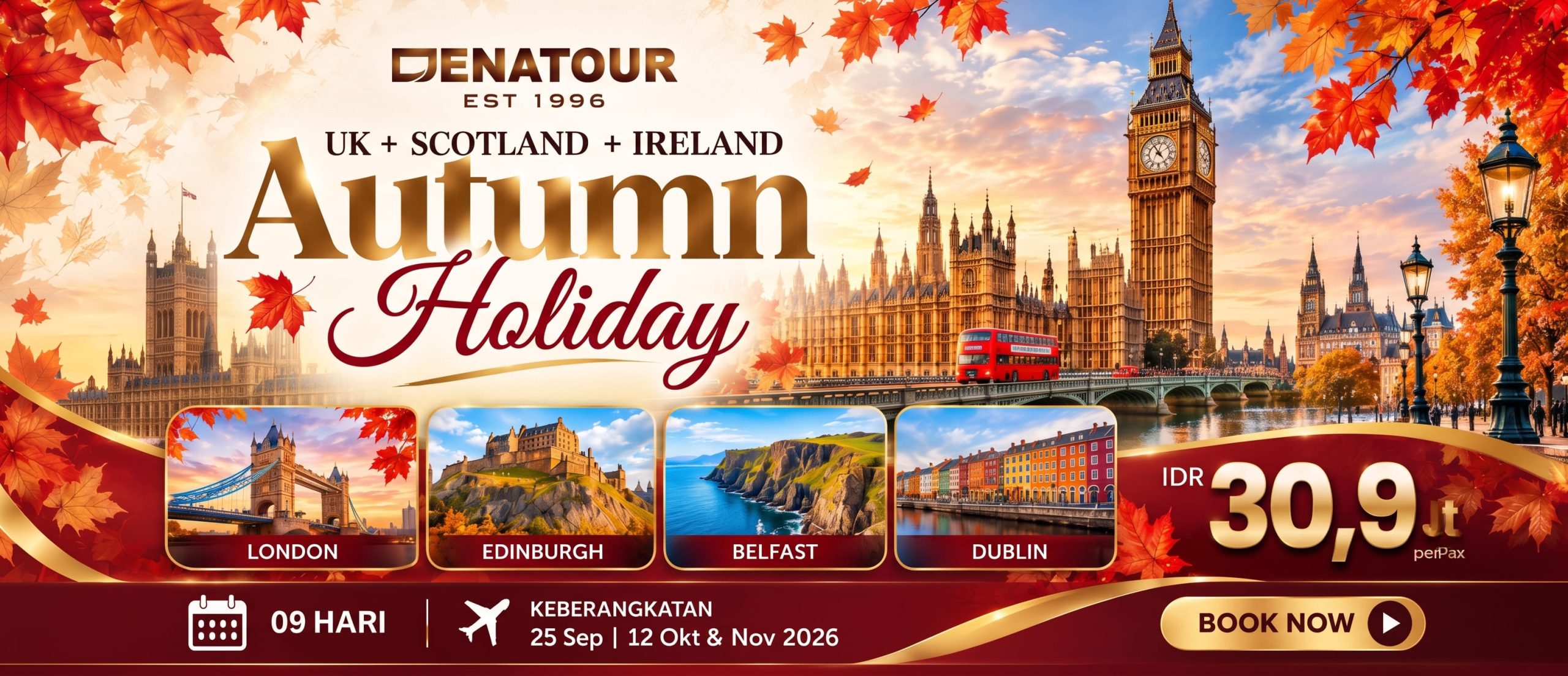 UK, Scotland, Ireland Autumn Holiday