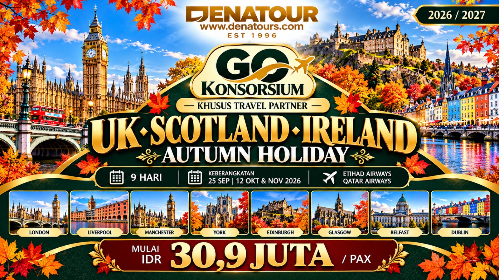 UK, Scotland, Ireland Autumn Holiday Go Konsorsium